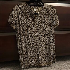 Old Navy Leopard Print Shirt